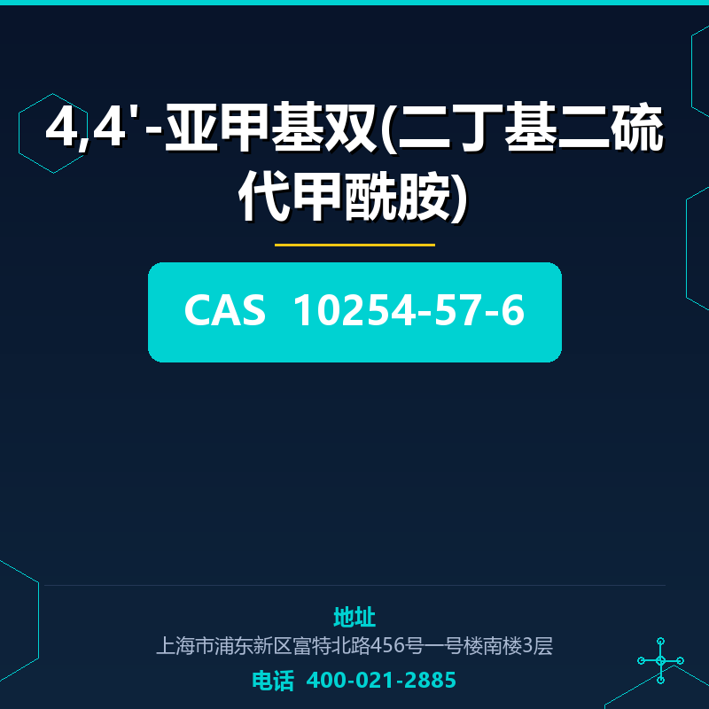 4,4'-亚甲基双(二丁基二硫代甲酰胺) 10254-57-6
