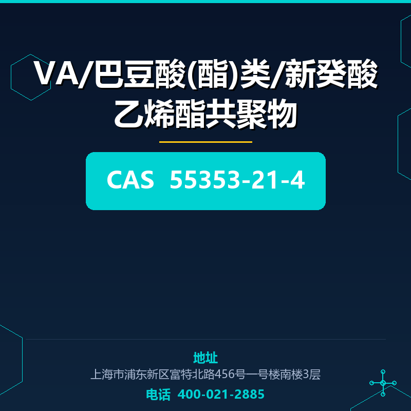VA/巴豆酸(酯)类/新癸酸乙烯酯共聚物 55353-21-4