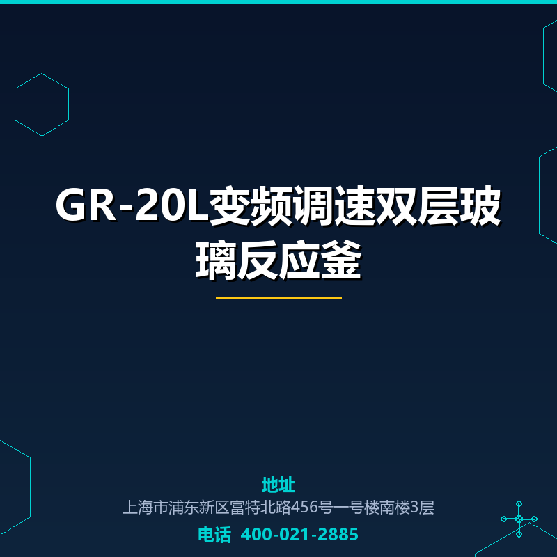 GR-20L变频调速双层玻璃反应釜 None