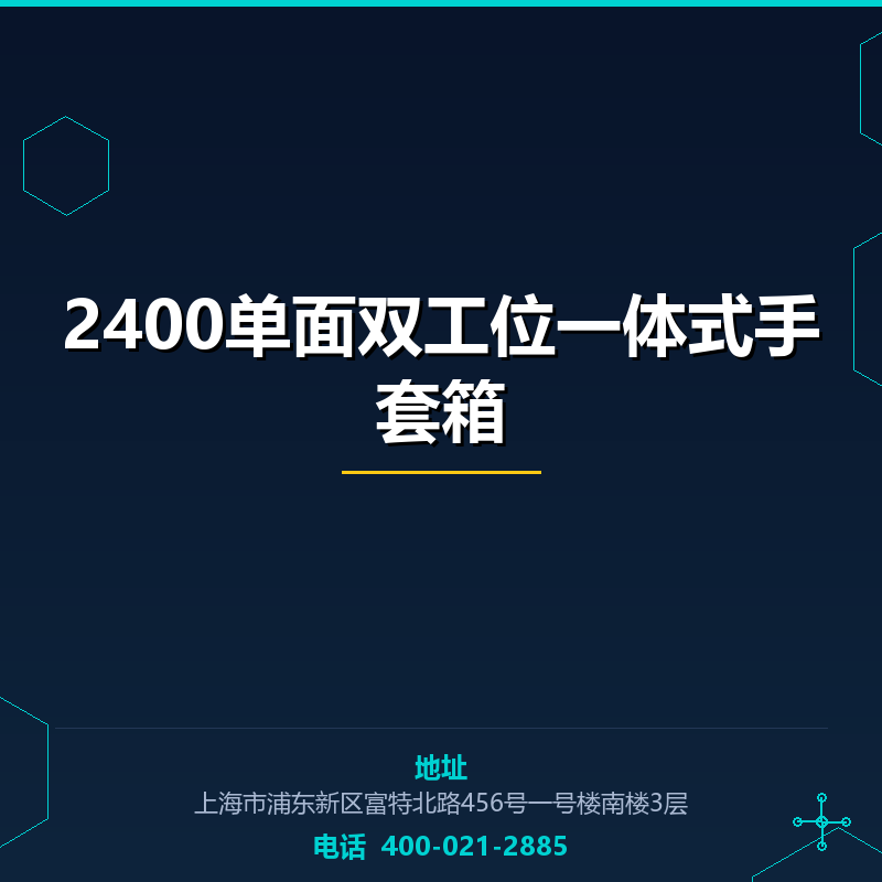 2400单面双工位一体式手套箱 None
