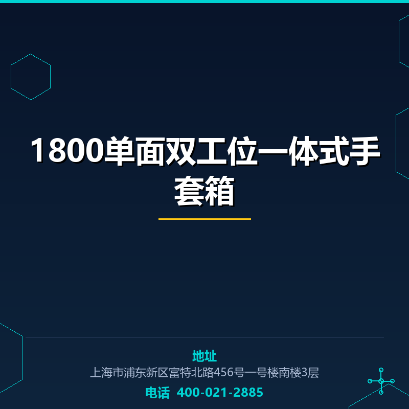 1800单面双工位一体式手套箱 None