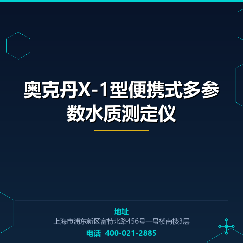 奥克丹X-1型便携式多参数水质测定仪