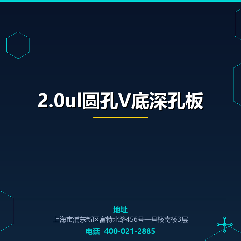 2.0ul圆孔V底深孔板