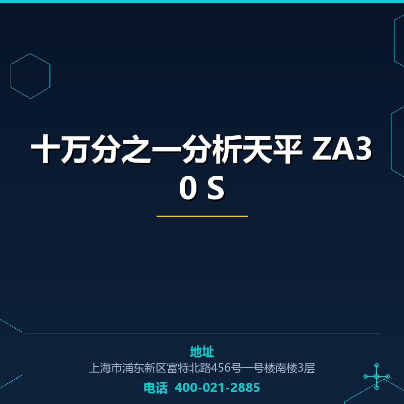十万分之一分析天平 ZA30 S