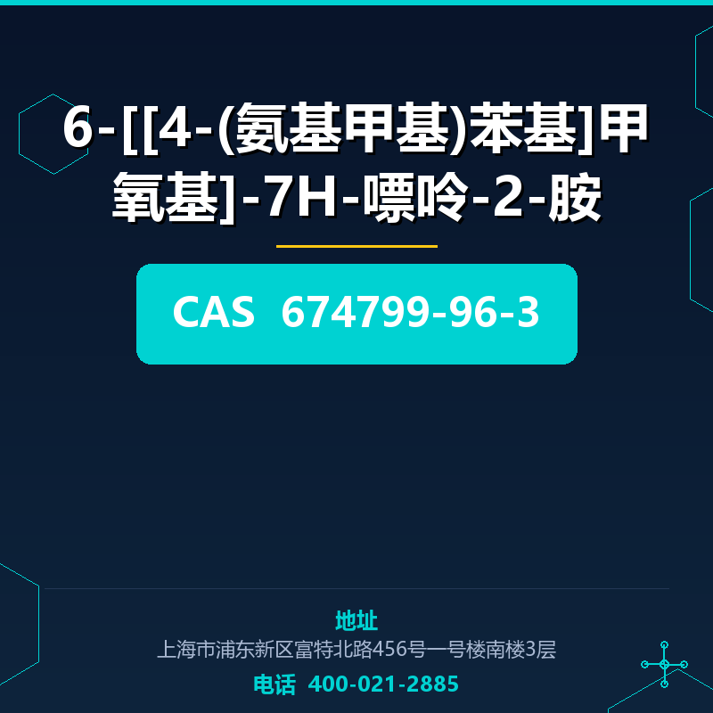 6-[[4-(氨基甲基)苯基]甲氧基]-7H-嘌呤-2-胺 674799-96-3