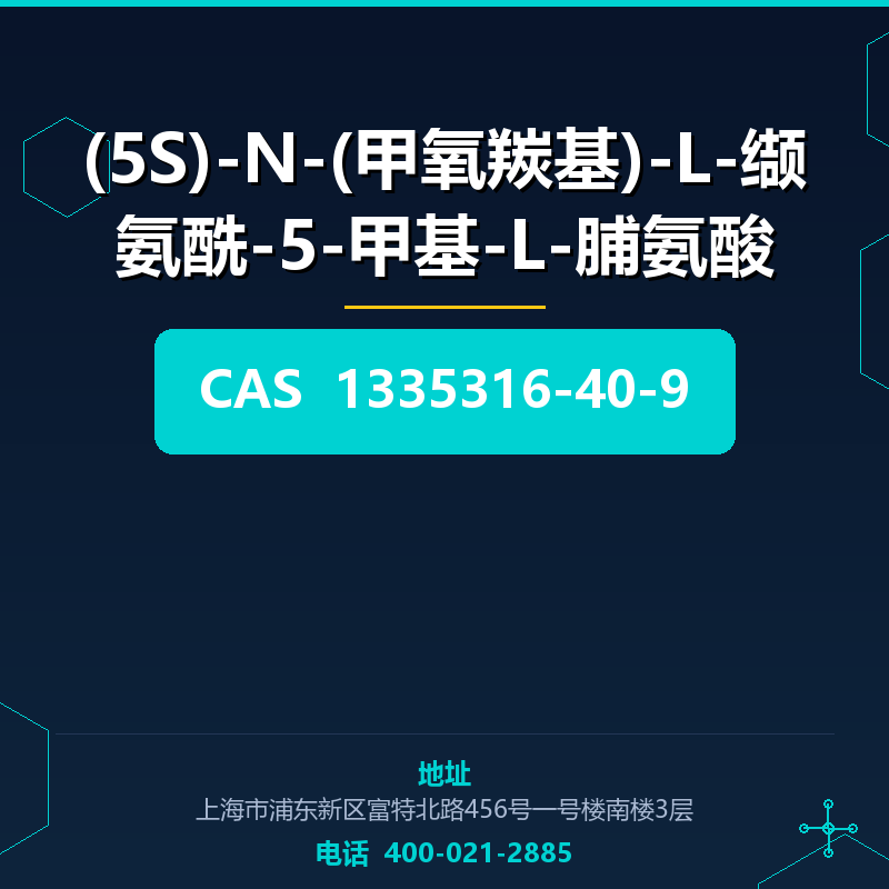 (5S)-N-(甲氧羰基)-L-缬氨酰-5-甲基-L-脯氨酸 1335316-40-9