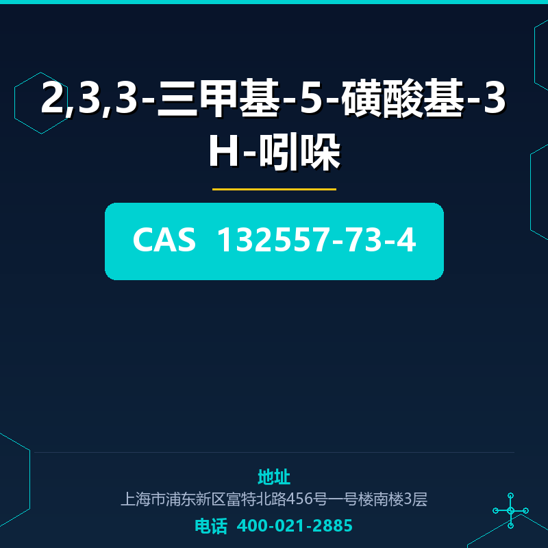 2,3,3-三甲基-5-磺酸基-3H-吲哚 132557-73-4