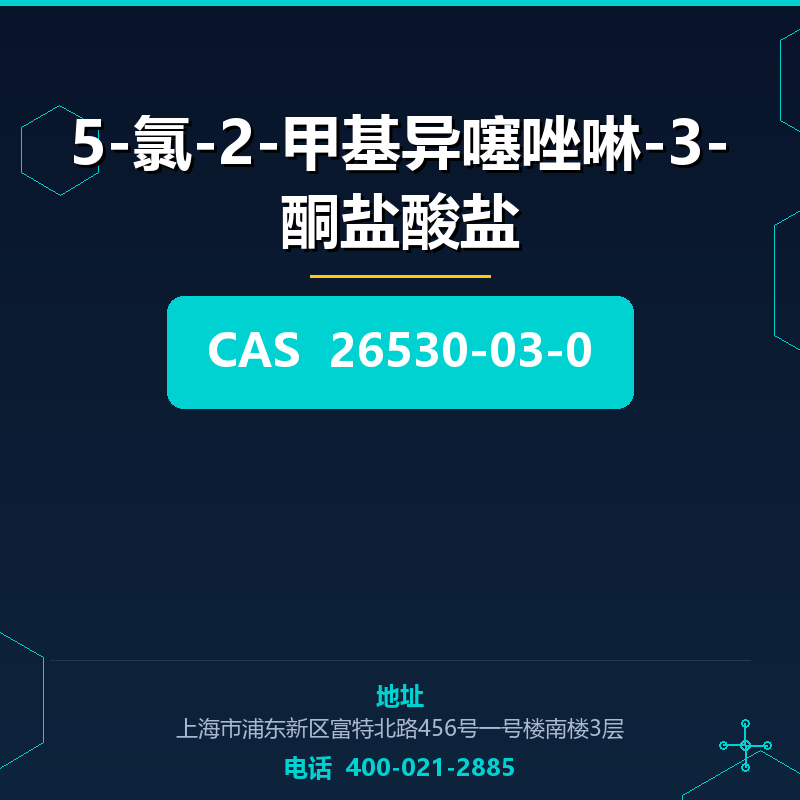 5-氯-2-甲基异噻唑啉-3-酮盐酸盐 26530-03-0
