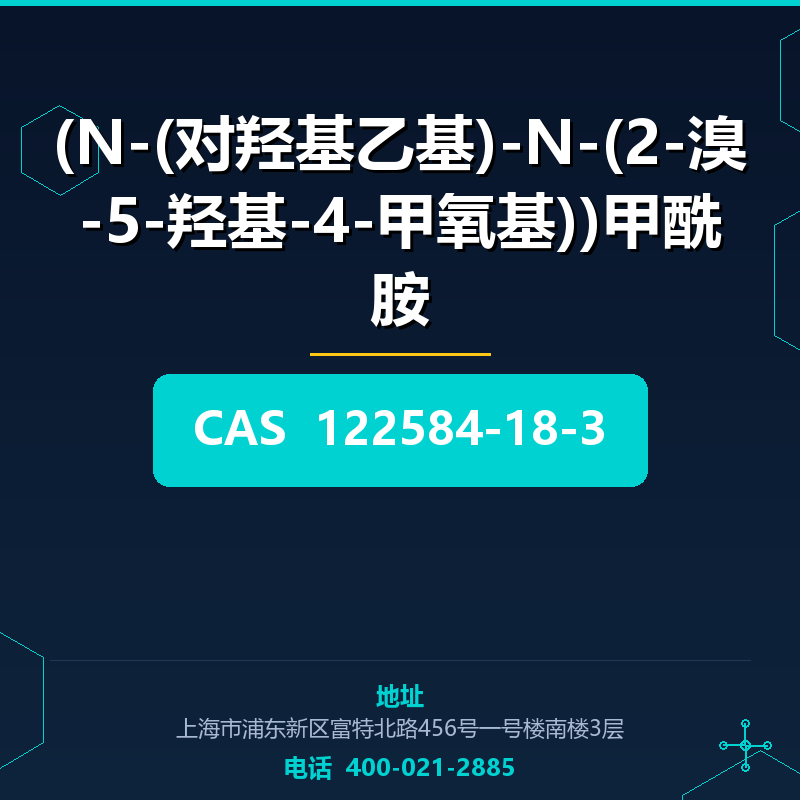 (N-(对羟基乙基)-N-(2-溴-5-羟基-4-甲氧基))甲酰胺 122584-18-3
