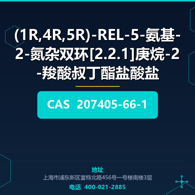 (1R,4R,5R)-REL-5-氨基-2-氮杂双环[2.2.1]庚烷-2-羧酸叔丁酯盐酸盐 207405-66-1