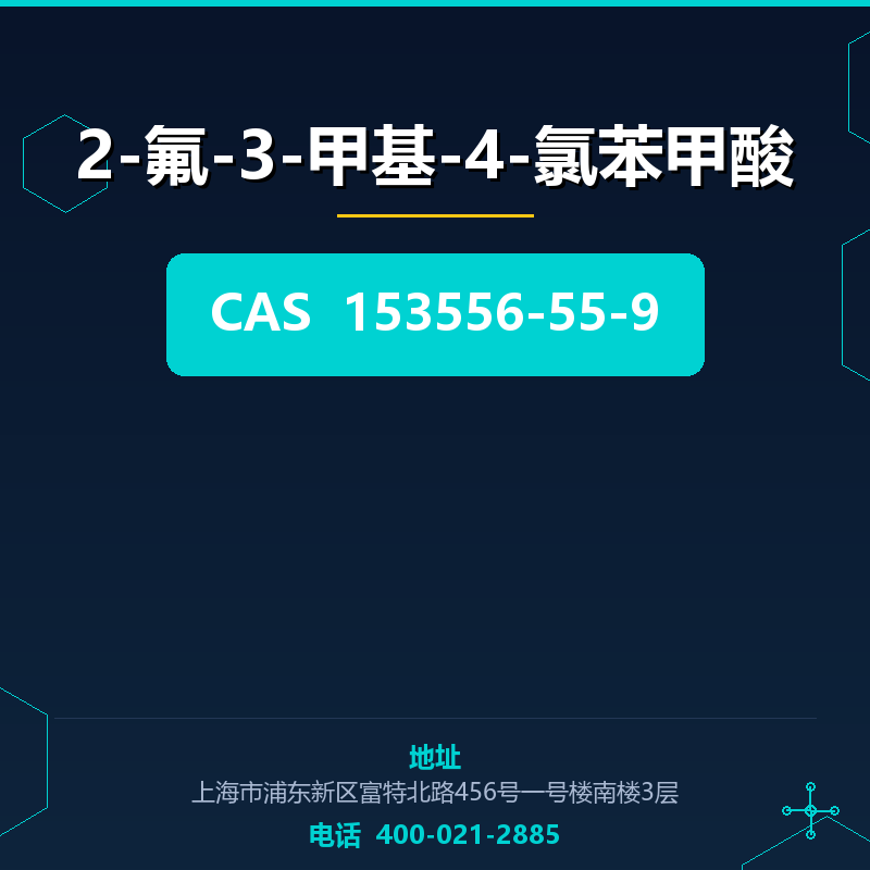 2-氟-3-甲基-4-氯苯甲酸 153556-55-9