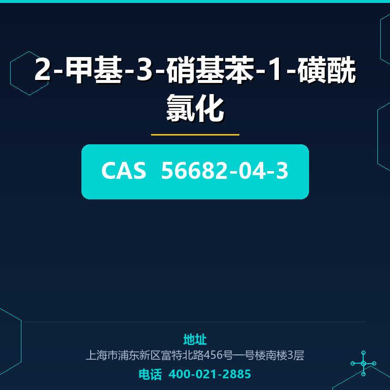 2-甲基-3-硝基苯-1-磺酰氯化 56682-04-3