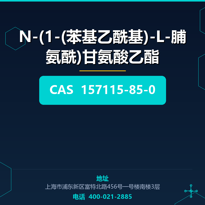 N-(1-(苯基乙酰基)-L-脯氨酰)甘氨酸乙酯 157115-85-0