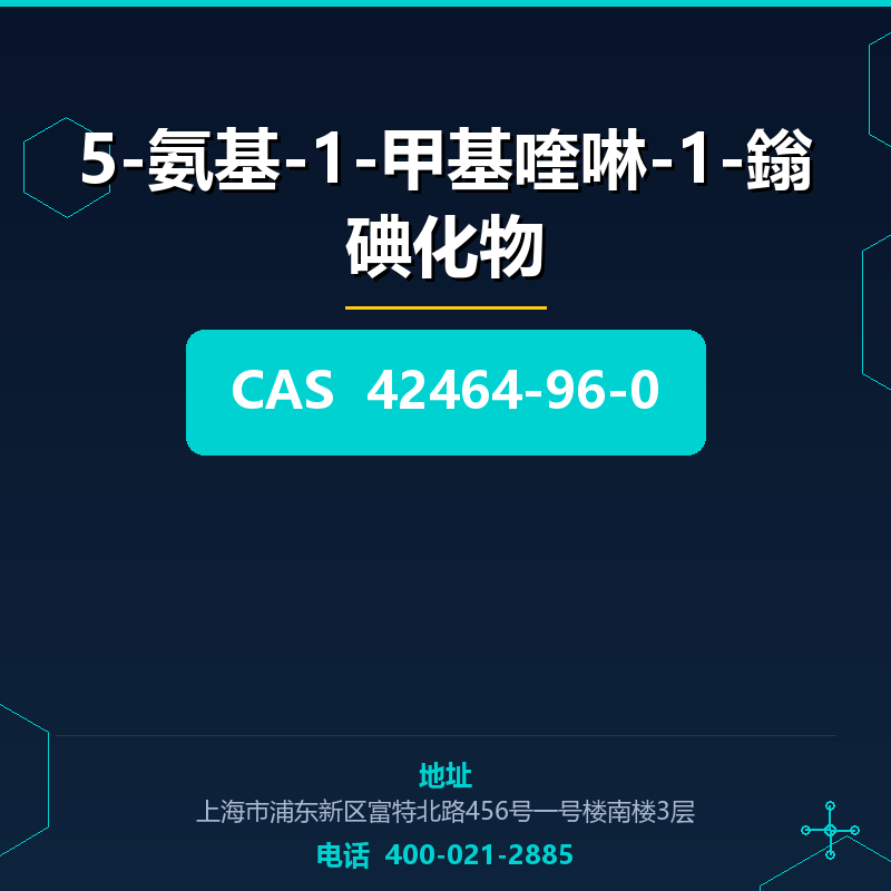 5-氨基-1-甲基喹啉-1-鎓碘化物 42464-96-0