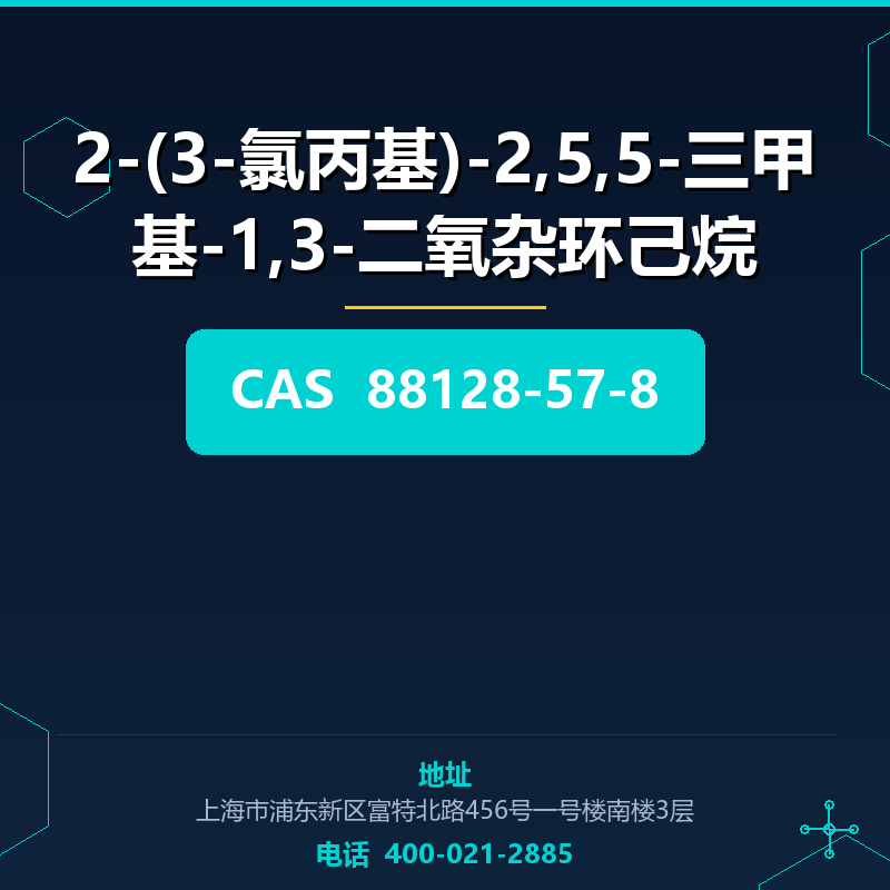 2-(3-氯丙基)-2,5,5-三甲基-1,3-二氧杂环己烷 88128-57-8