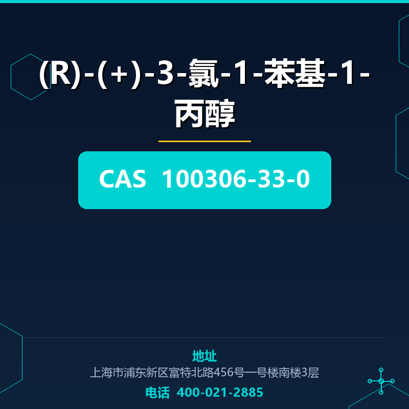 (R)-(+)-3-氯-1-苯基-1-丙醇 100306-33-0
