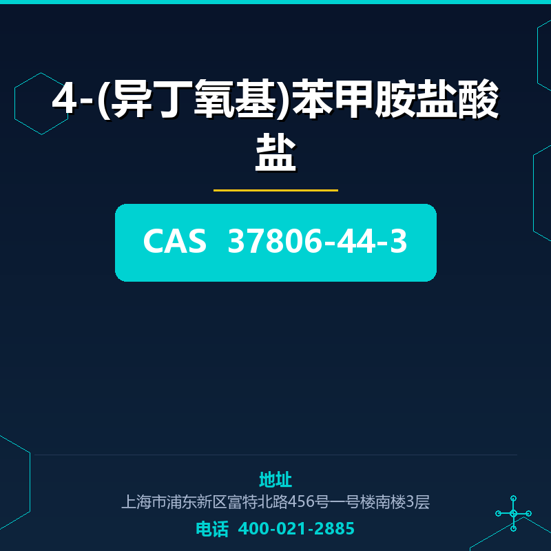 4-(异丁氧基)苯甲胺盐酸盐 37806-44-3