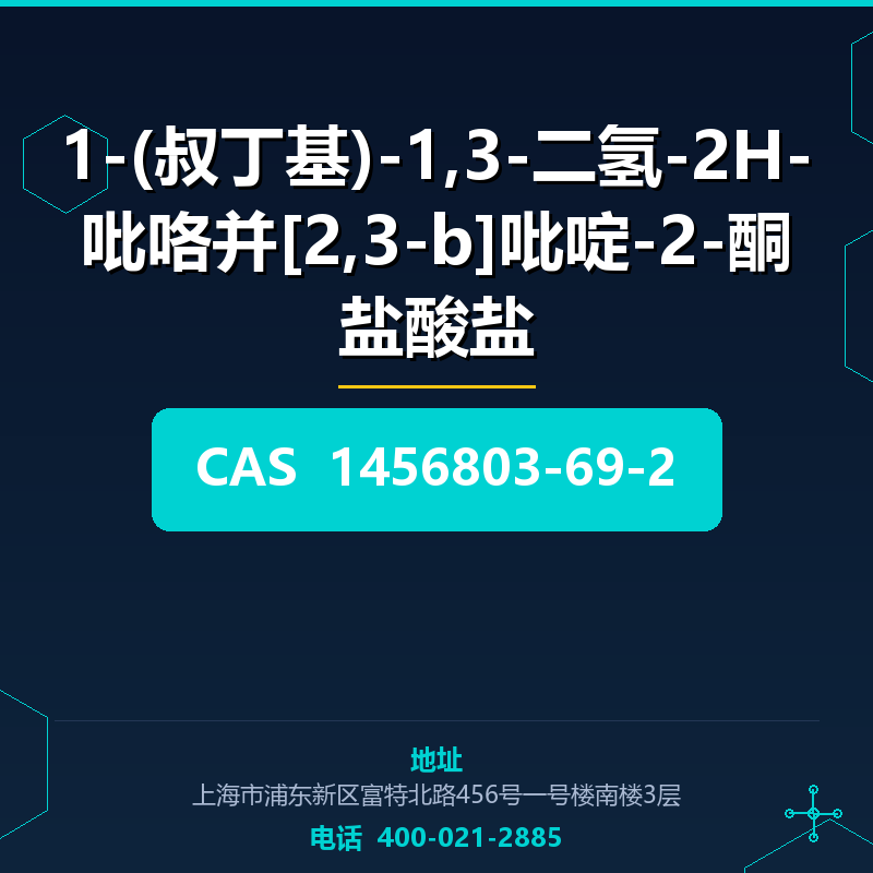 1-(叔丁基)-1,3-二氢-2H-吡咯并[2,3-b]吡啶-2-酮盐酸盐 1456803-69-2