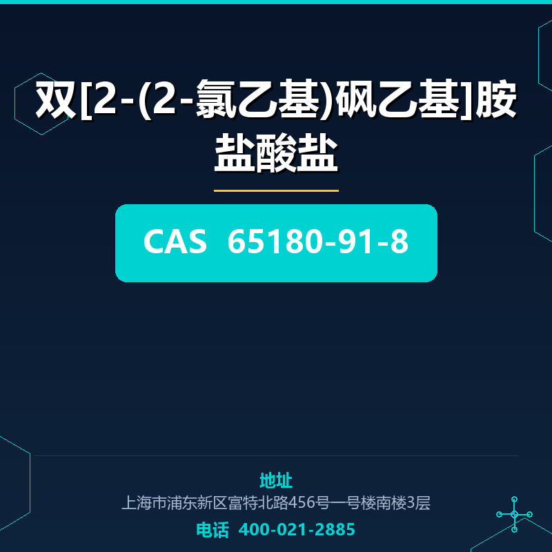 双[2-(2-氯乙基)砜乙基]胺盐酸盐 65180-91-8