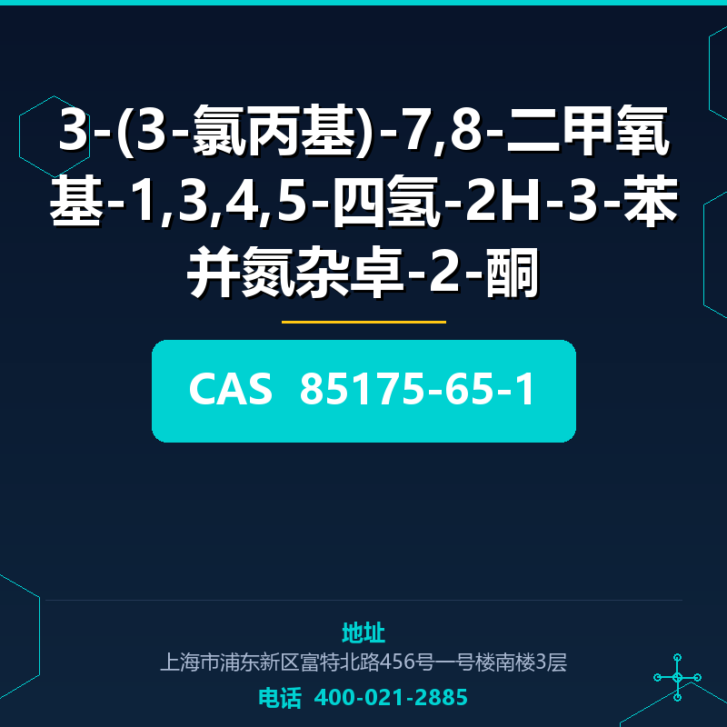 3-(3-氯丙基)-7,8-二甲氧基-1,3,4,5-四氢-2H-3-苯并氮杂卓-2-酮