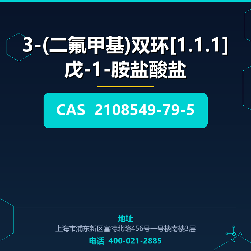 3-(二氟甲基)双环[1.1.1]戊-1-胺盐酸盐 2108549-79-5
