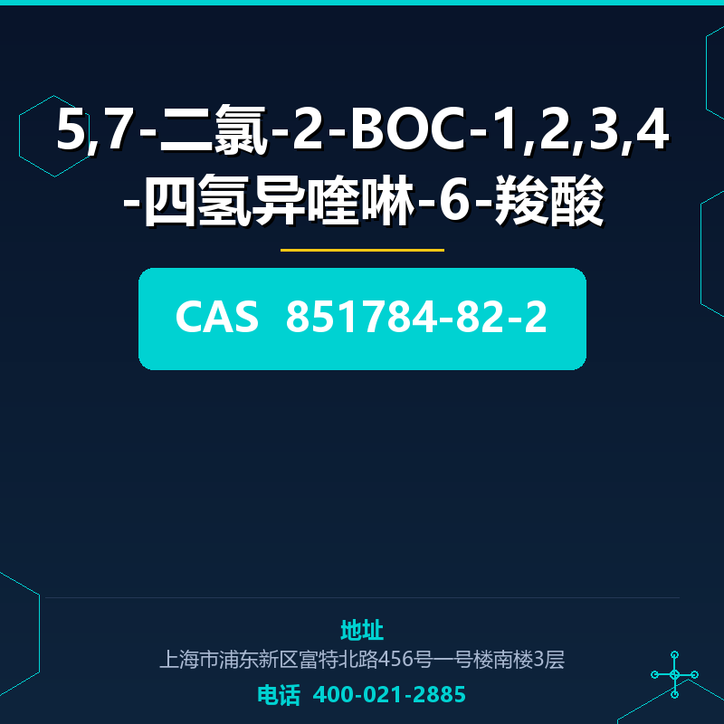 5,7-二氯-2-BOC-1,2,3,4-四氢异喹啉-6-羧酸 851784-82-2