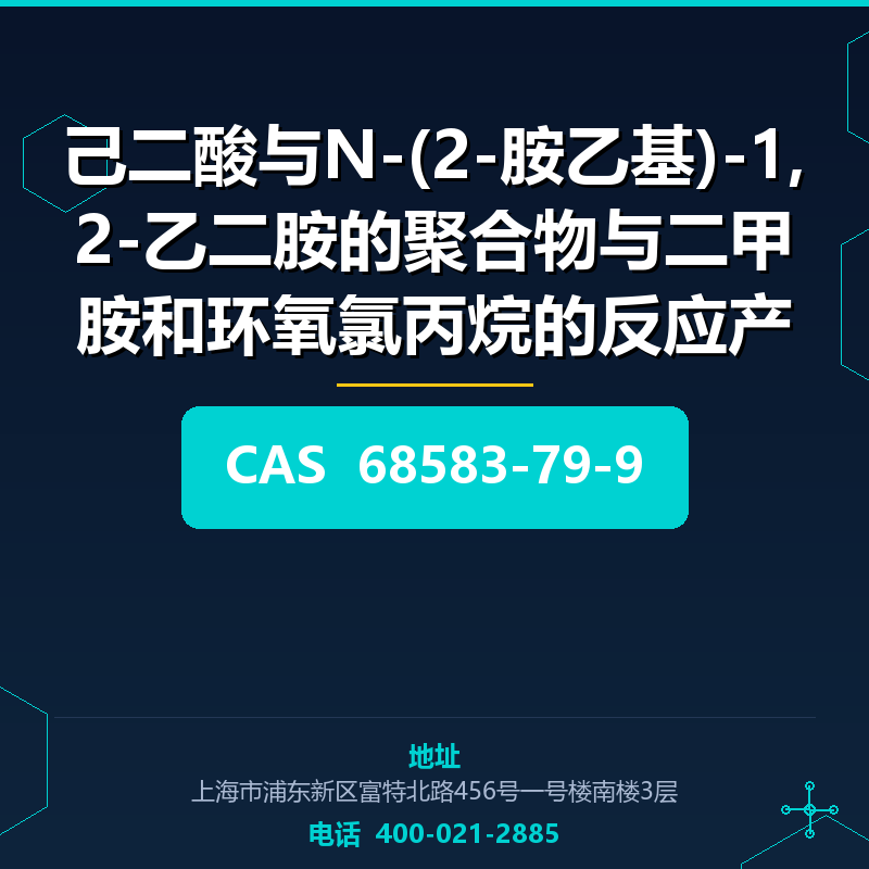 己二酸与N-(2-胺乙基)-1,2-乙二胺的聚合物与二甲胺和环氧氯丙烷的反应产物 68583-79-9