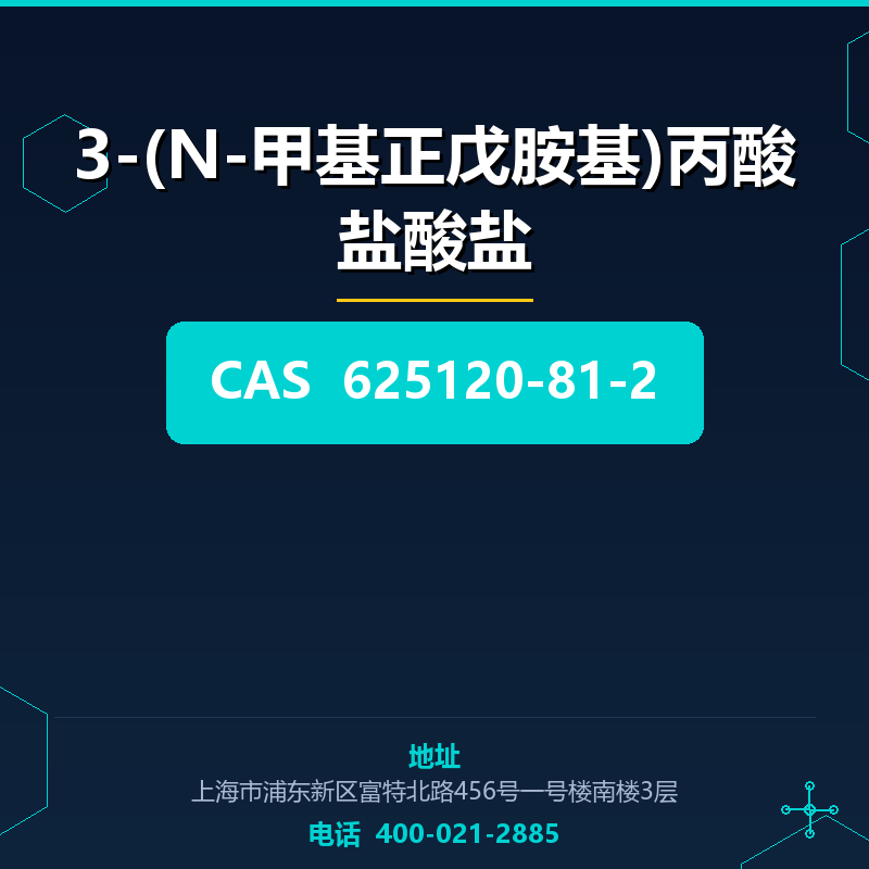 3-(N-甲基正戊胺基)丙酸盐酸盐