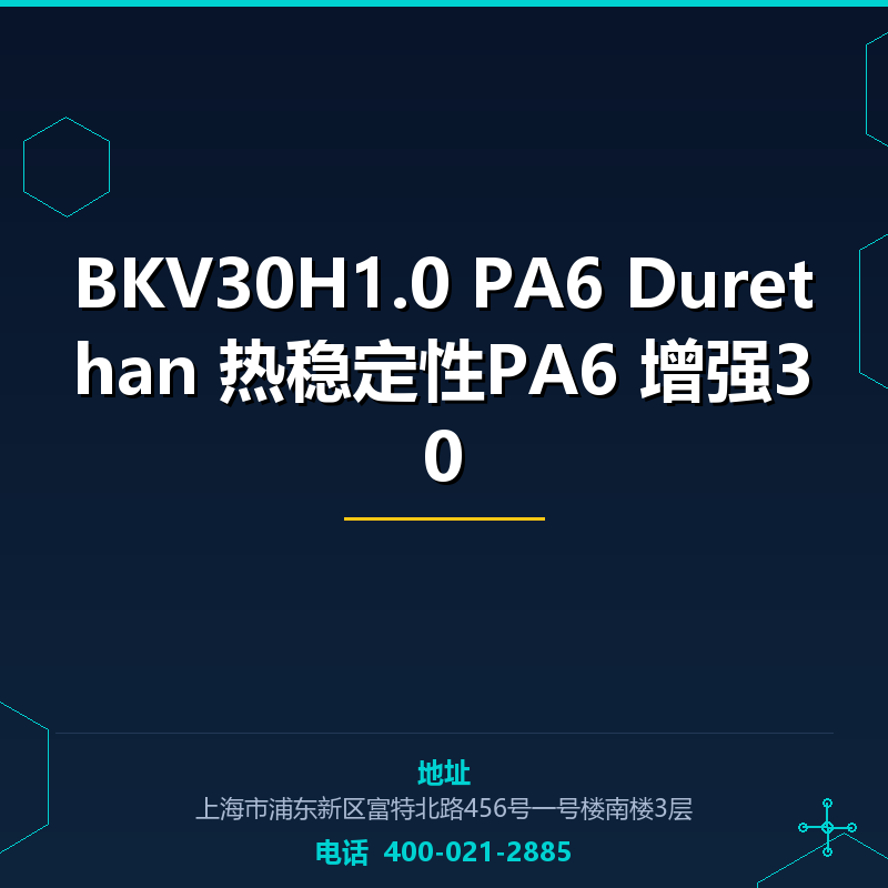 BKV30H1.0 PA6 Durethan 热稳定性PA6 增强30 None