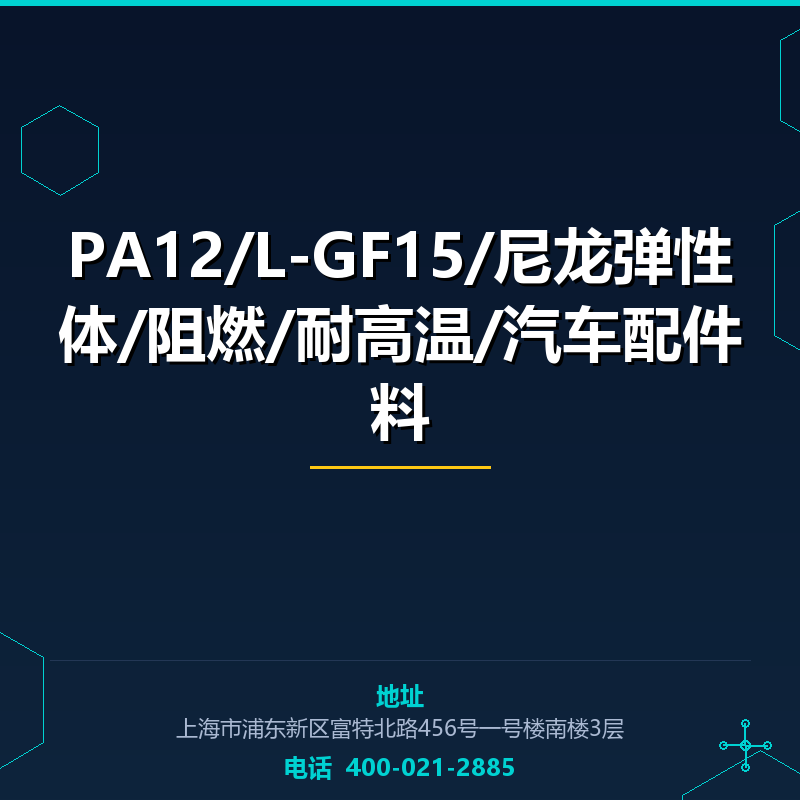 PA12/L-GF15/尼龙弹性体/阻燃/耐高温/汽车配件料 None
