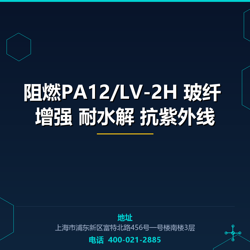 阻燃PA12/LV-2H 玻纤20%增强 耐水解 抗紫外线 None