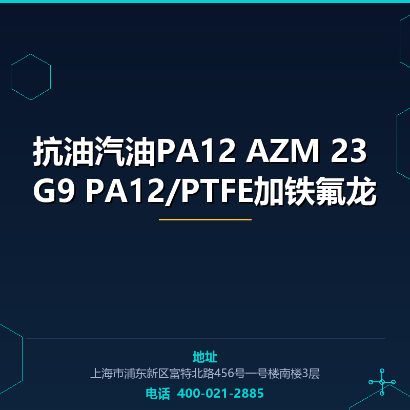 抗油汽油PA12 AZM 23 G9 PA12/PTFE加铁氟龙